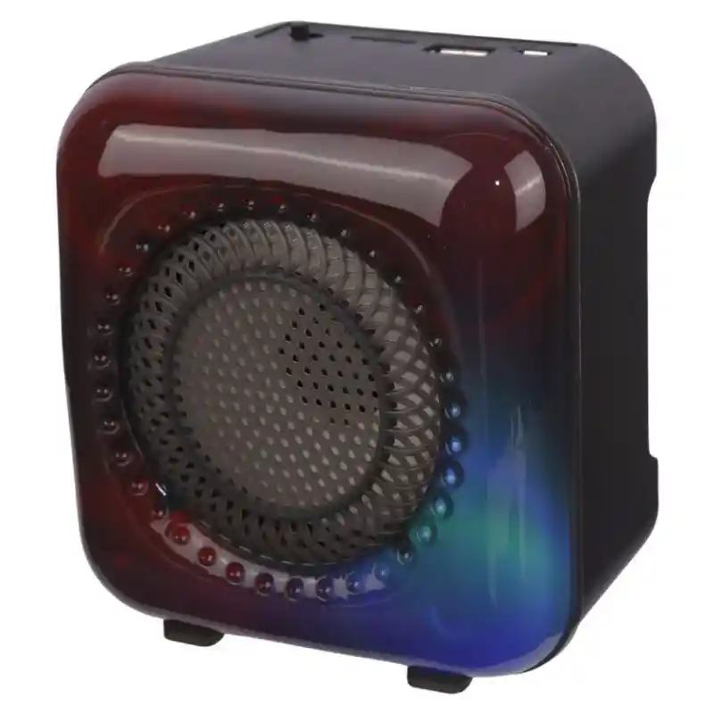 Parlante Bluetooth Greatnice Gts-1373 Con Luces Led Multicolor Y Radio Fm