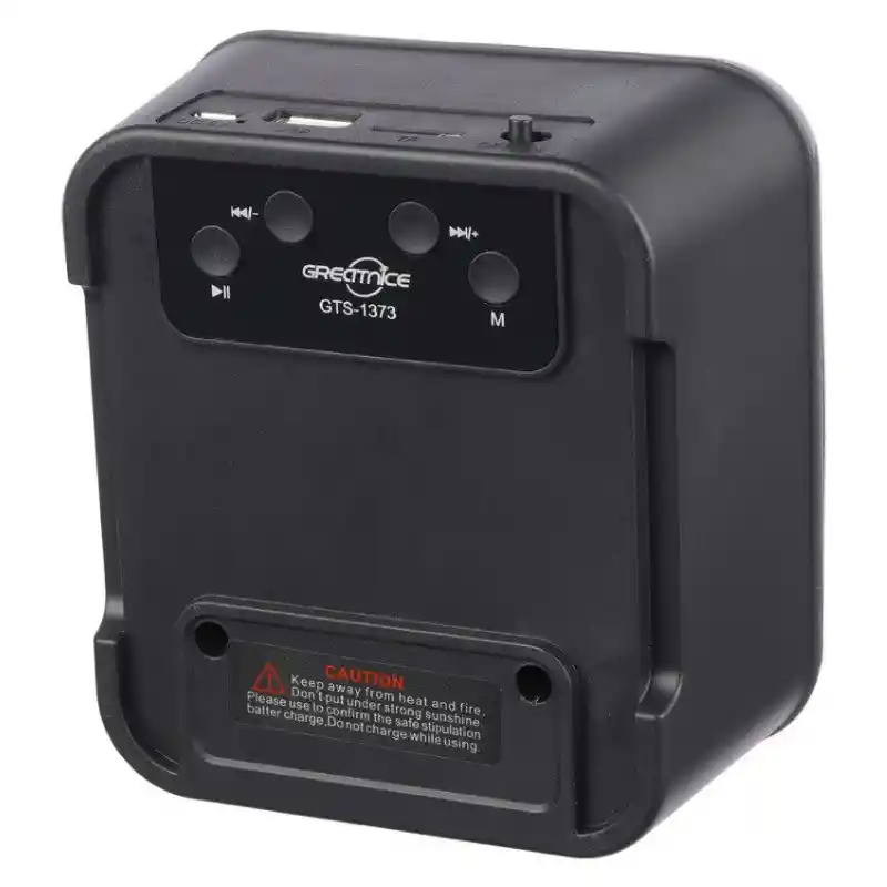 Parlante Bluetooth Greatnice Gts-1373 Con Luces Led Multicolor Y Radio Fm