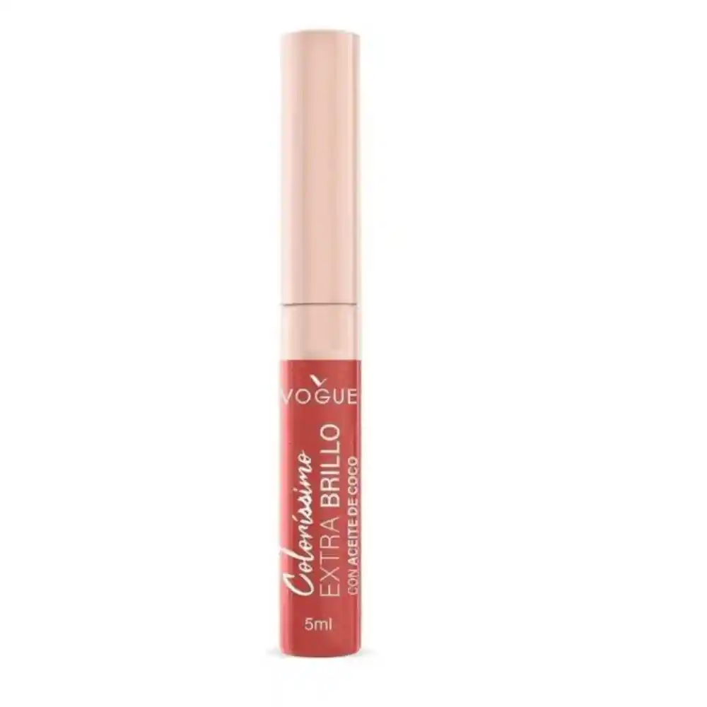 Labial Vogue Coloríssimo Extra Brillo En El Tono Rose 5ml