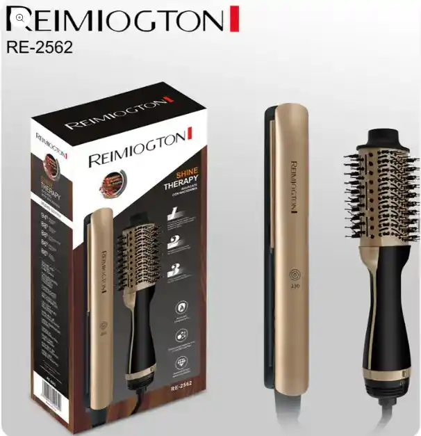 Combo Plancha Y Cepillo Secador Remington