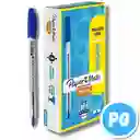 Caja Esfero Paper Mate Kilometrico Ink Joy 100 X12 Unds Azul Rey