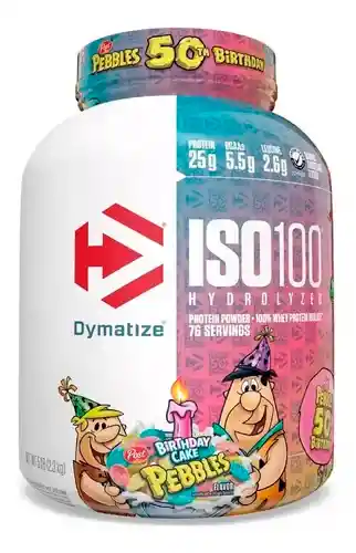 Iso 100 Hydrolized 5lb | Birthday Cake Pebbles Dymatized