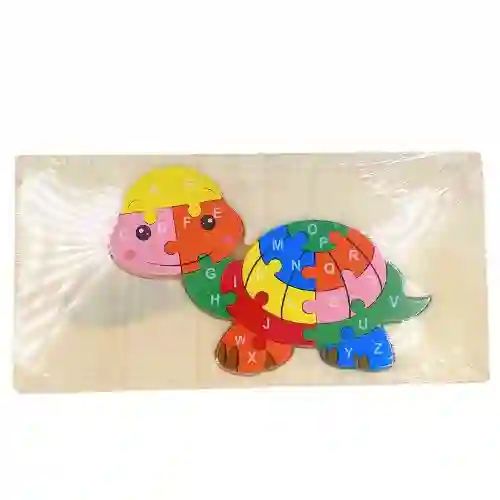 Rompecabezas Didactico - Tortuga Abecedario, Mediano
