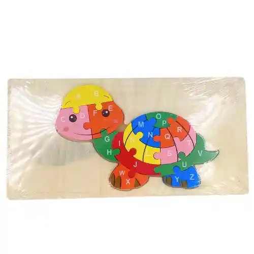 Rompecabezas Didactico - Tortuga Abecedario, Mediano