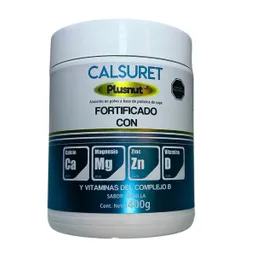 Calsuret Fortificado– Calcio, Magnesio, Zinc Y Vitamina D | Suplemento Nutricional Plus Nut Para Huesos Fuertes Y Salud Ósea- 400g