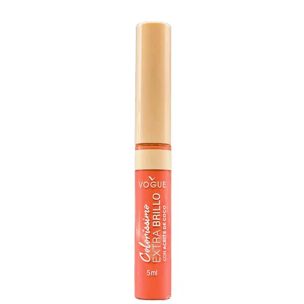 Labial Vogue Coloríssimo Extra Brillo En El Tono Tropical 5ml