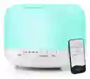Humidificador Difusor De Aroma Grande 1000ml Con 7 Tonos Luz Led, Blanco Incluye 1 Esencia Hidrosoluble