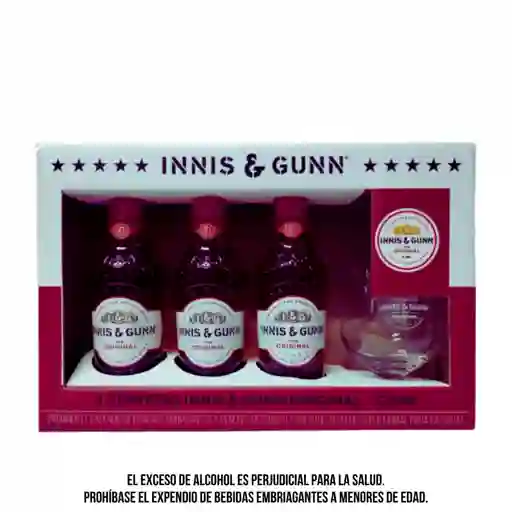 Estuche Innis And Gun 330ml X3 + Vaso