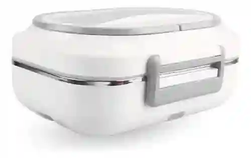 Lonchera Eléctrica Térmica 1.5l Cargador Para Carro Y Toma Corriente Calienta Comidas Portátil