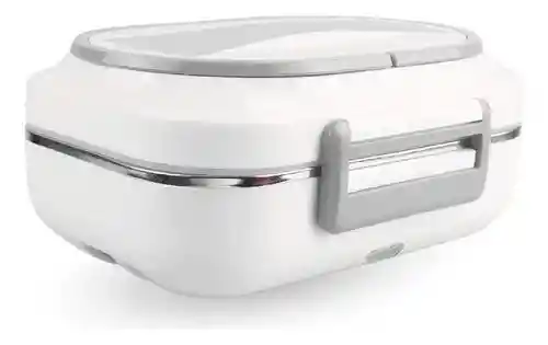 Lonchera Eléctrica Térmica 1.5l Cargador Para Carro Y Toma Corriente Calienta Comidas Portátil