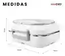 Lonchera Eléctrica Térmica 1.5l Cargador Para Carro Y Toma Corriente Calienta Comidas Portátil