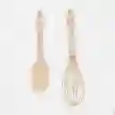 Utensilios Expressions Set X 2 Pzs Silicona Beige