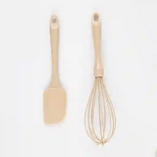 Utensilios Expressions Set X 2 Pzs Silicona Beige
