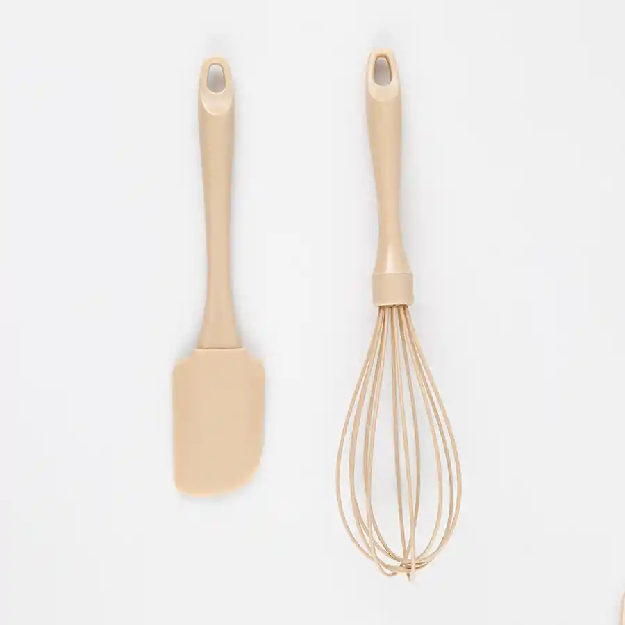 Utensilios Expressions Set X 2 Pzs Silicona Beige