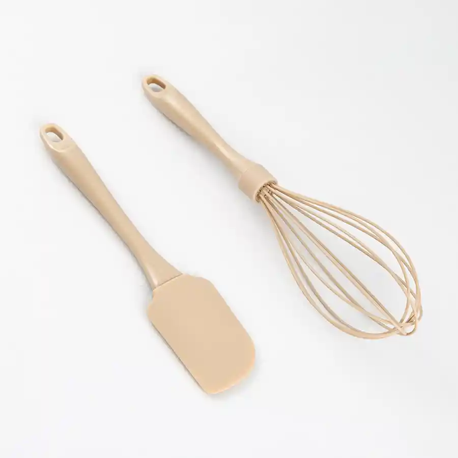 Utensilios Expressions Set X 2 Pzs Silicona Beige