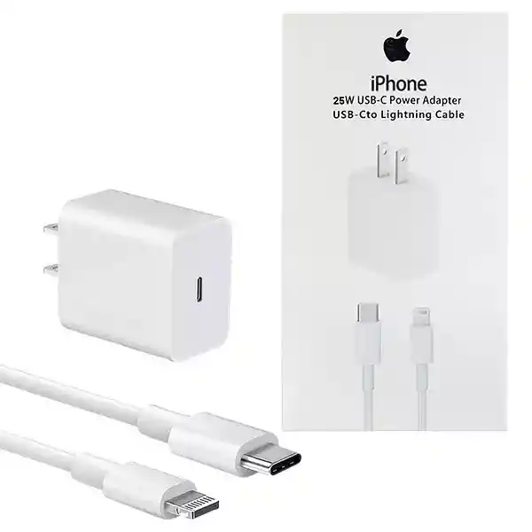 Cargador Iphone 25w Tipo C A Lightning