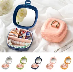 Joyero Mini Organizador Accesorios Con Espejo 12