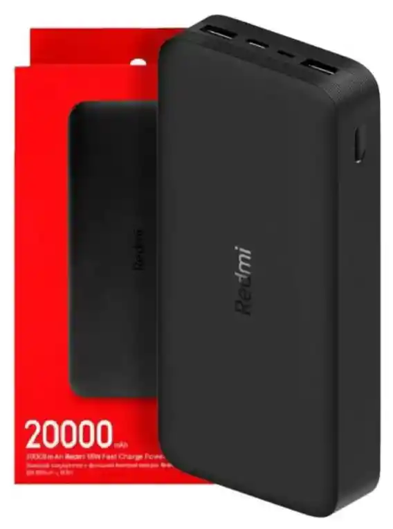 Power Bank Xiaomi Redmi 18w 20000mah Carga Rápida