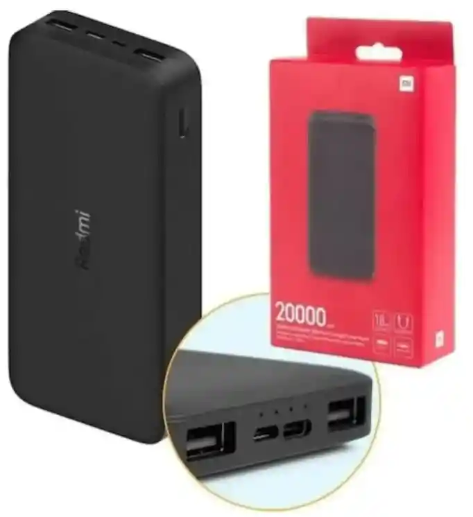 Power Bank Xiaomi Redmi 18w 20000mah Carga Rápida