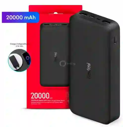 Power Bank Xiaomi Redmi 18w 20000mah Carga Rápida