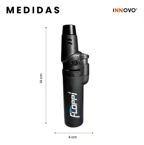 Flameador Encendedor Llama Graduable Soplete Con Recarga Camping Asados Multifuncional Floppi