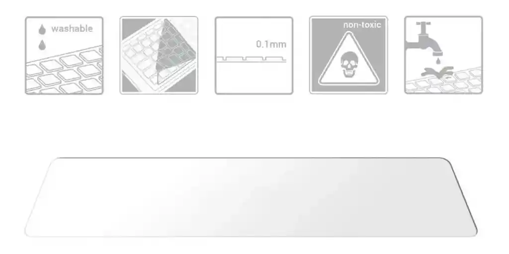 Protector De Teclado Para Portátil 14”–15” | Silicona Transparente, Flexible Y Resistente