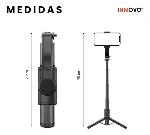 Estabilizador Gymbal Tripode Selfie Todo En 1 Aluminio Con Bluetooth L19 Profesional