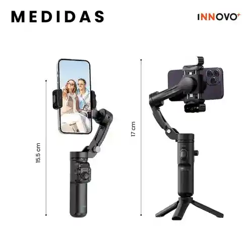 Gymbal Estabilizador Con Ai Seguimiento Luz Con 3 Ejes Robotico Bluetooth Microfono Tokoy Pro