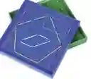 Juego Didáctico Geoplano De 25 Pines Verde Para Niños