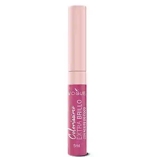 Labial Vogue Coloríssimo Extra Brillo En El Tono Fiesta 5ml