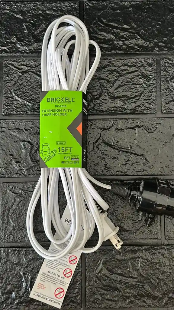 Extencion Electrica 15ft Con Socket