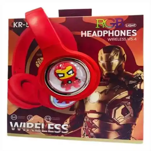 Diadema Audifono Rgb Superheroes Kr-555 Niño