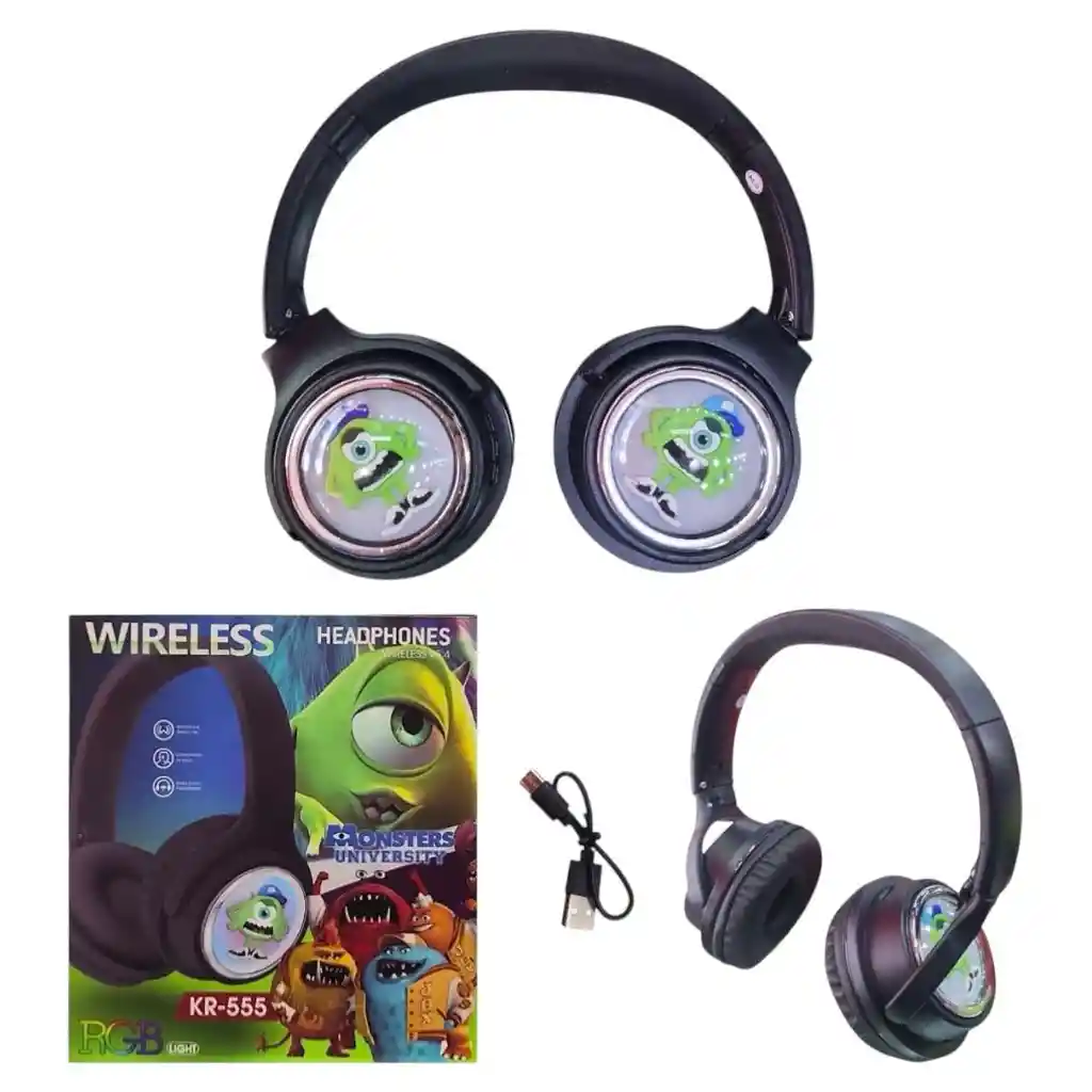 Diadema Audifono Rgb Superheroes Kr-555 Niño