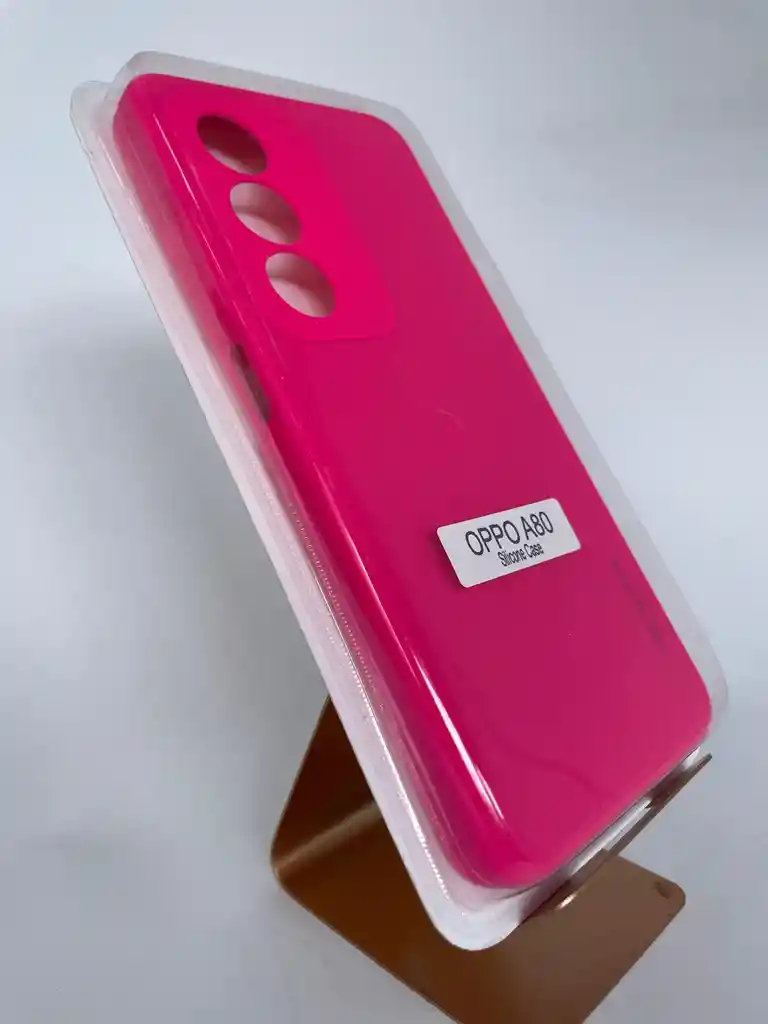 Silicon Case Oppo A80 Fucsia