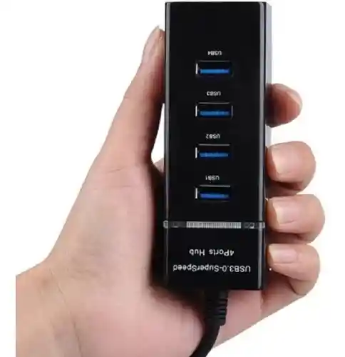 Hub Usb 4 Puertos 3.0 Bc-14 | Conecta Más, Transfiere Rápido