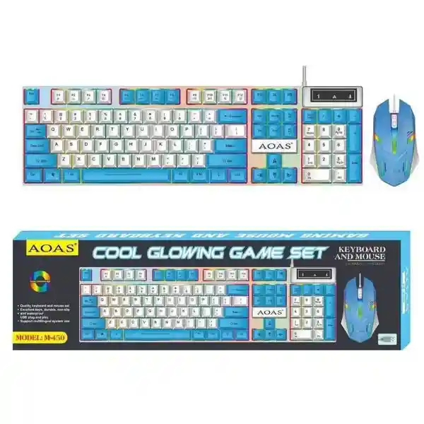 Combo Gamer Teclado + Mouse Alambrico Rgb Gaming