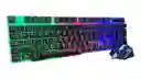 Kit Teclado Mouse Gamer Rgb Kt288 Iluminado Led Usb