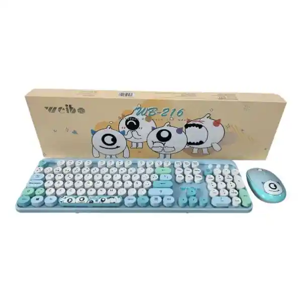Combo Teclado Y Mouse Inalambrico Wb216 Redondo