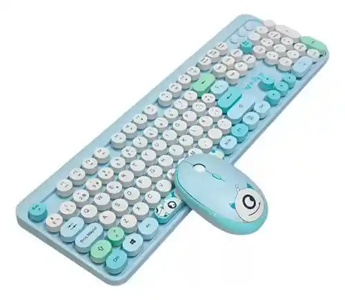 Combo Teclado Y Mouse Inalambrico Wb216 Redondo