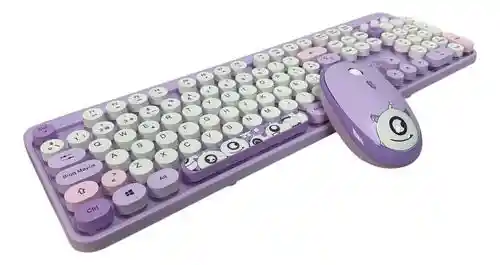 Combo Teclado Y Mouse Inalambrico Wb216 Redondo
