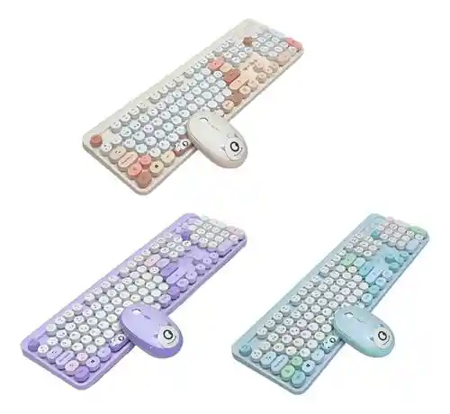 Combo Teclado Y Mouse Inalambrico Wb216 Redondo