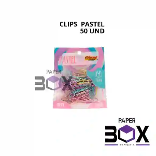 Clips Pastel X 50