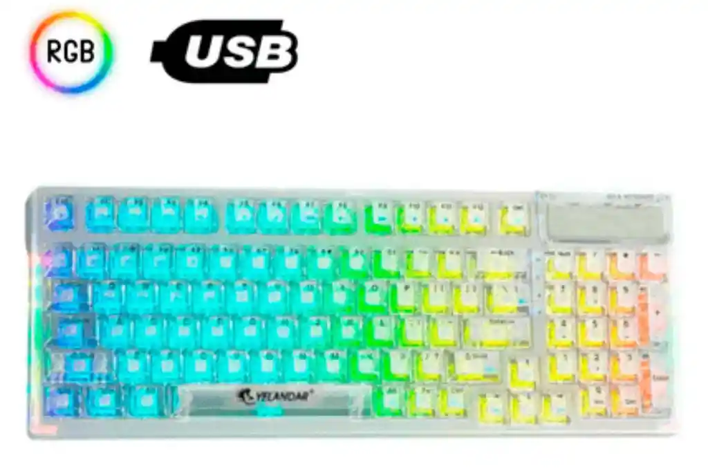 Teclado Transparente Gaming Rgb T20