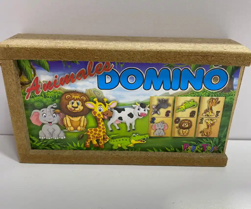 Juego Domino Con Diseño De Animales
