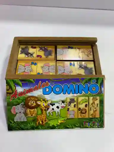 Juego Domino Con Diseño De Animales