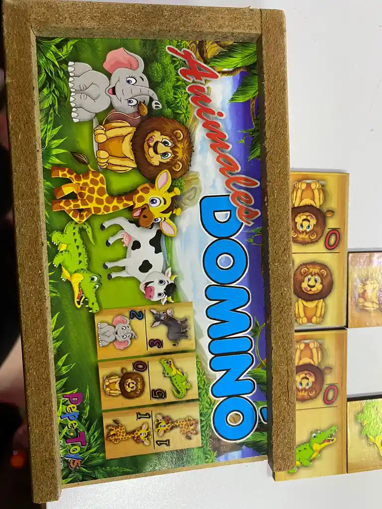 Juego Domino Con Diseño De Animales