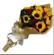 Bouquet/12 Rosas Rojas/8 Girasoles