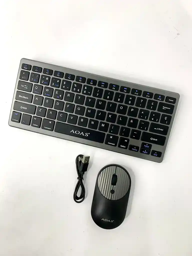 Combo Teclado Y Mouse Bluetooth Inalambrcio Recargable Aoas ⌨️⚡🖱️