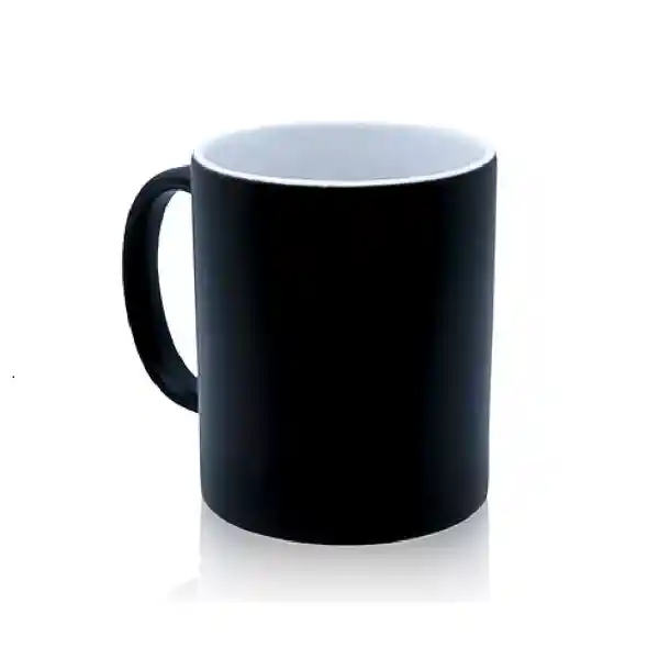 Mug Magico Termico Negro 11 Onzas Para Sublimacion