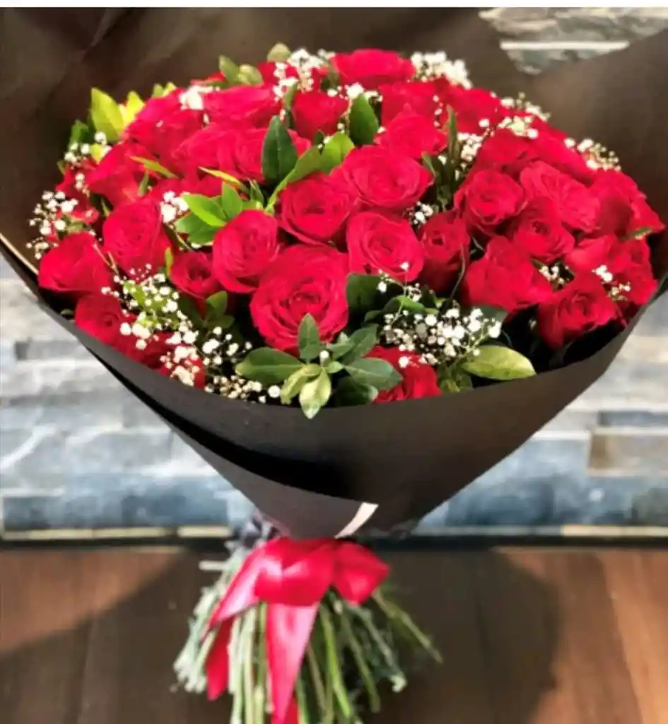 Bouquet De 48 Rosas Rojas